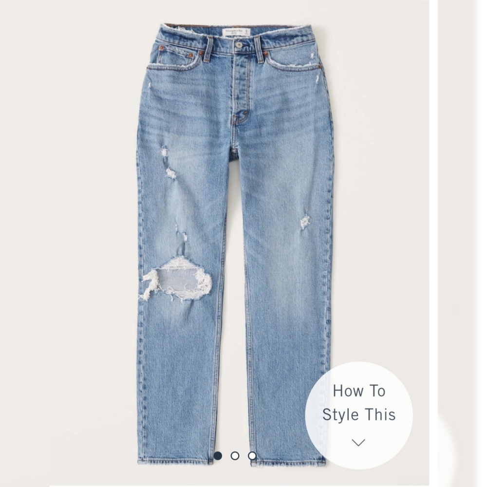 Abercrombie and Fitch Curve love dad jeans